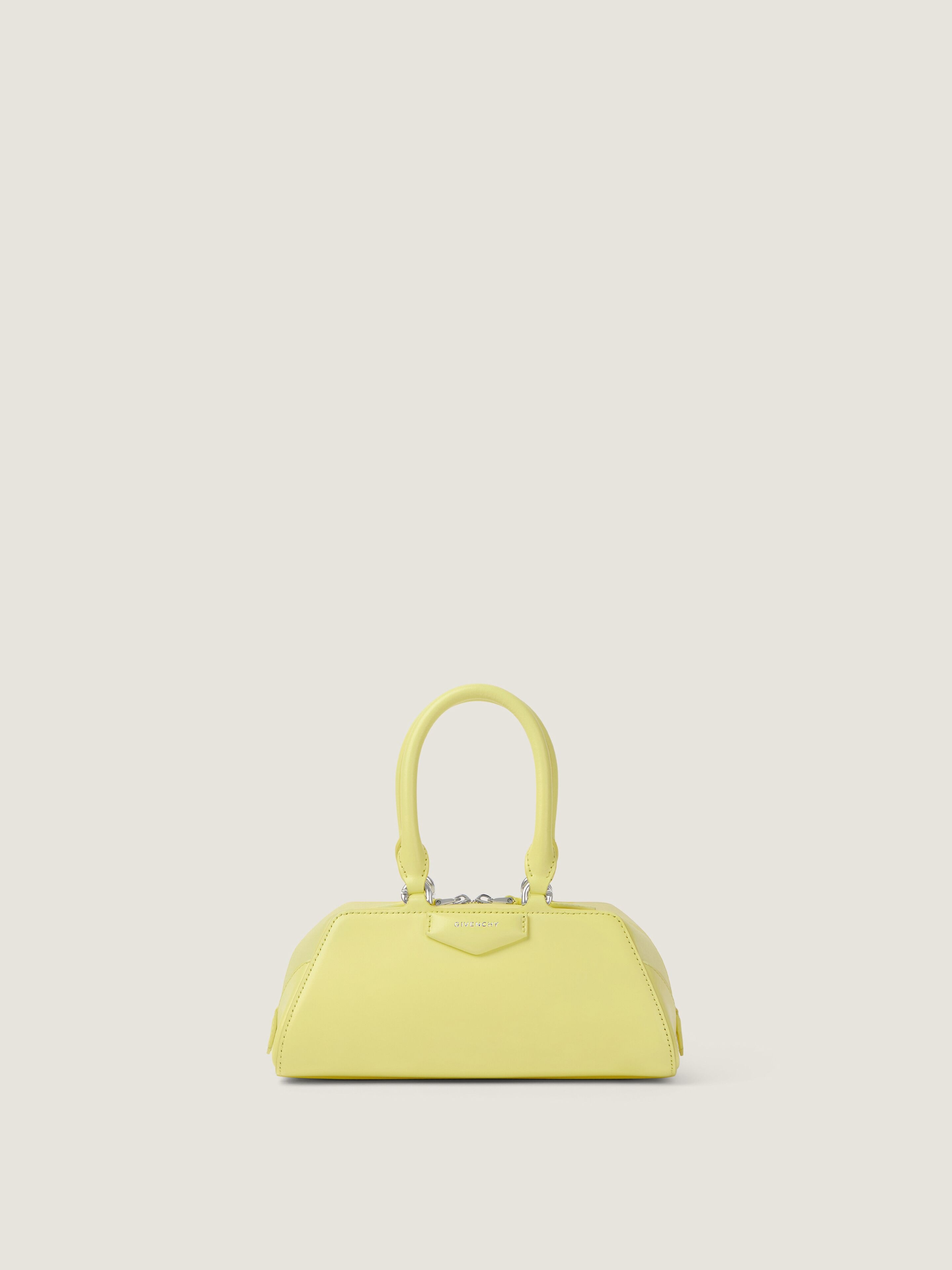 Mini Antigona East-West bag in Box leather